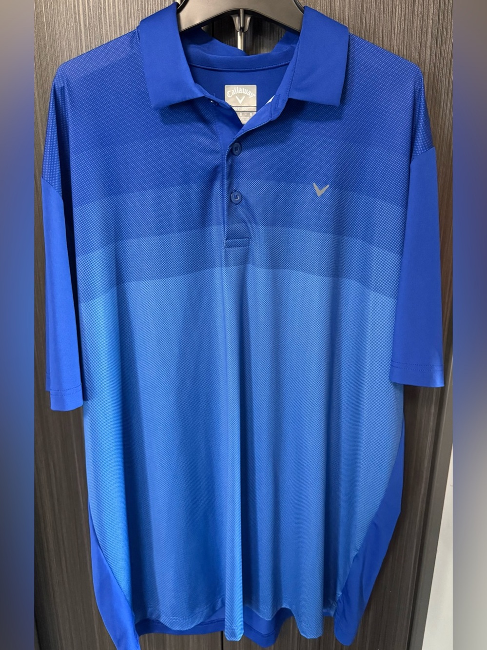 Callaway Men's Opti-Dri Golf Polo Shirt - Blue Ombre / Gradient - Size Large